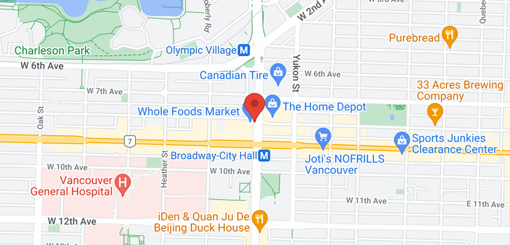 map of 502 728 W 8TH AVENUE